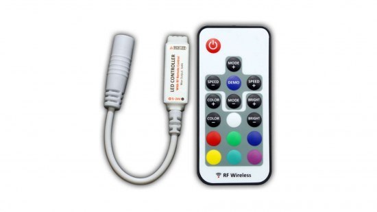 Sterownik LED RGB 12V 72W 18 przycisków mini RF White